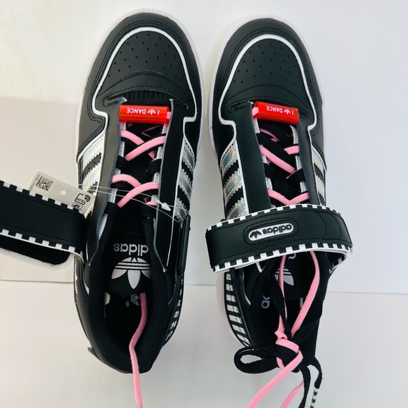 NEW RARE Adidas Forum Plus I Love Dance Black White Silver FY5225 - Picture 9 of 10